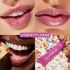 BNIB sold out/limited edition Tower 28 Lip Softie in Confetti Cake